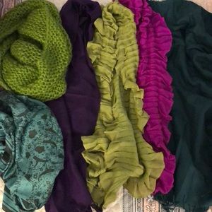 6 scarves